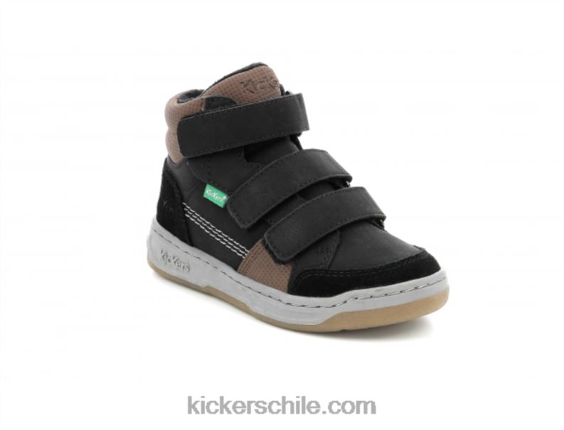 Kickers Marrón negro kroisy 4PZ0T941 niños