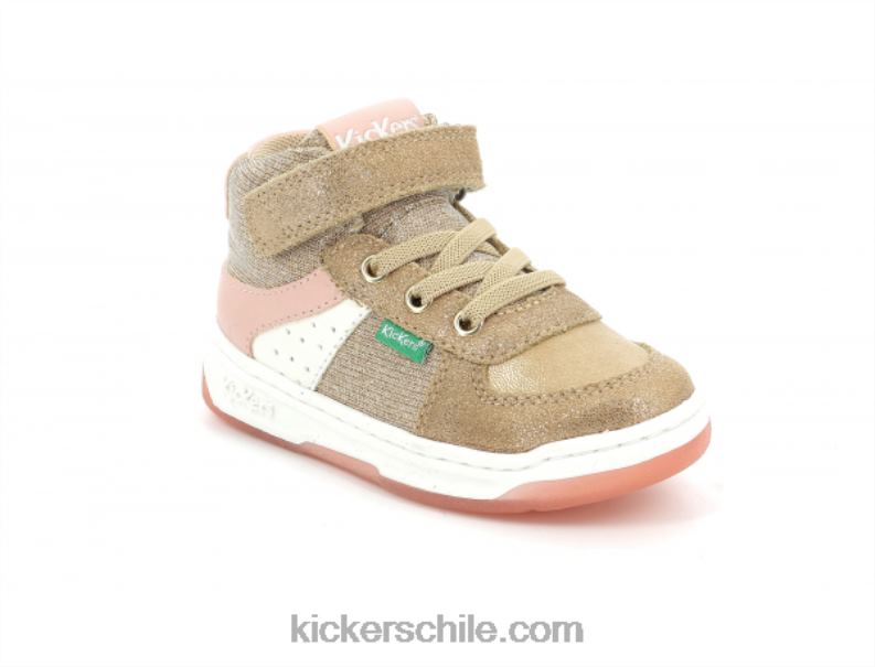 Kickers brillo rosa beige kickalien 4PZ0T979 niños