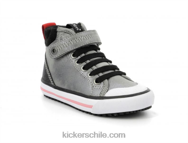 Kickers geckira hola brillo plateado 4PZ0T977 niños