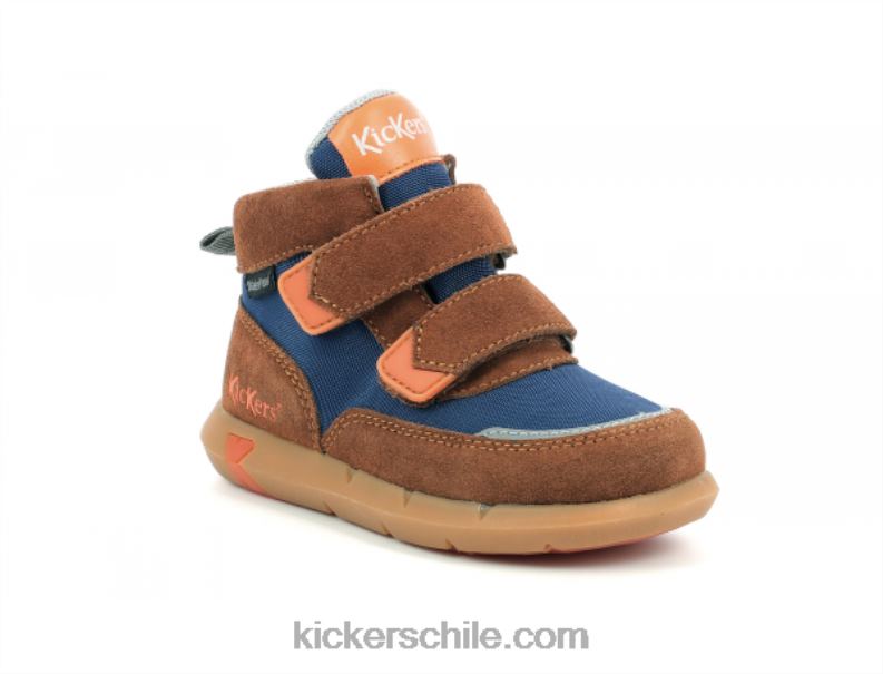 Kickers junibo marrón azul naranja 4PZ0T966 niños