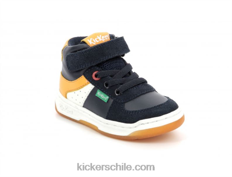 Kickers kickalien azul marino blanco naranja 4PZ0T1008 niños