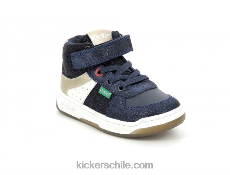 Kickers kickalien azul marino dorado 4PZ0T978 niños