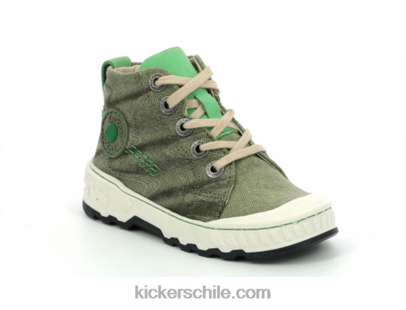 Kickers kickrup verde caqui 4PZ0T932 niños