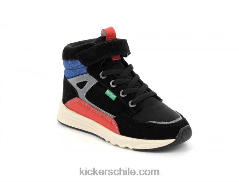 Kickers kikafar negro rojo azul 4PZ0T942 niños