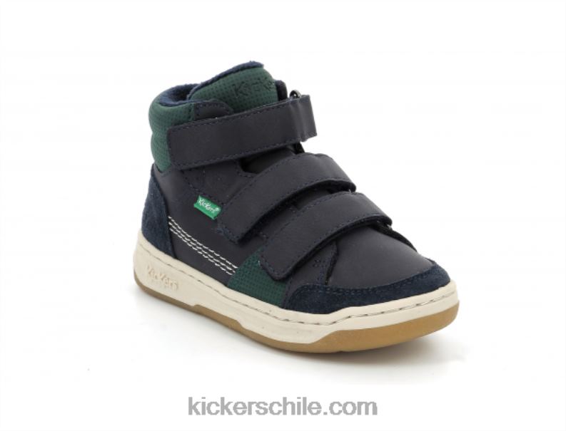 Kickers kroisy verde marino 4PZ0T940 niños