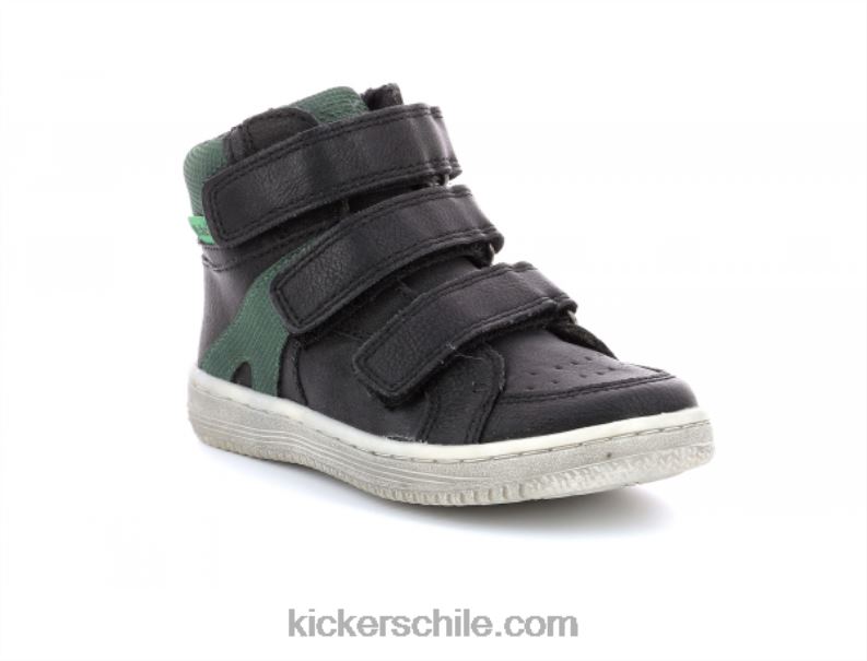 Kickers lohan negro verde 4PZ0T954 niños