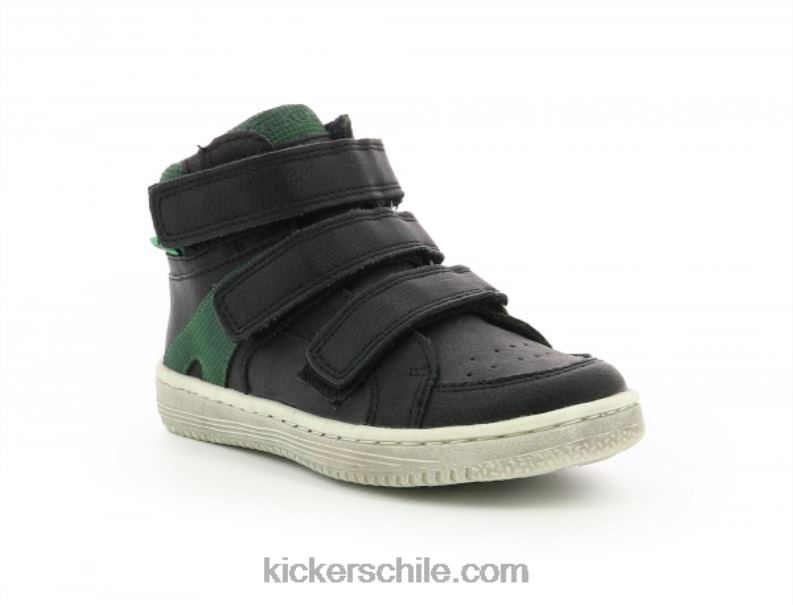 Kickers lohan negro verde 4PZ0T956 niños