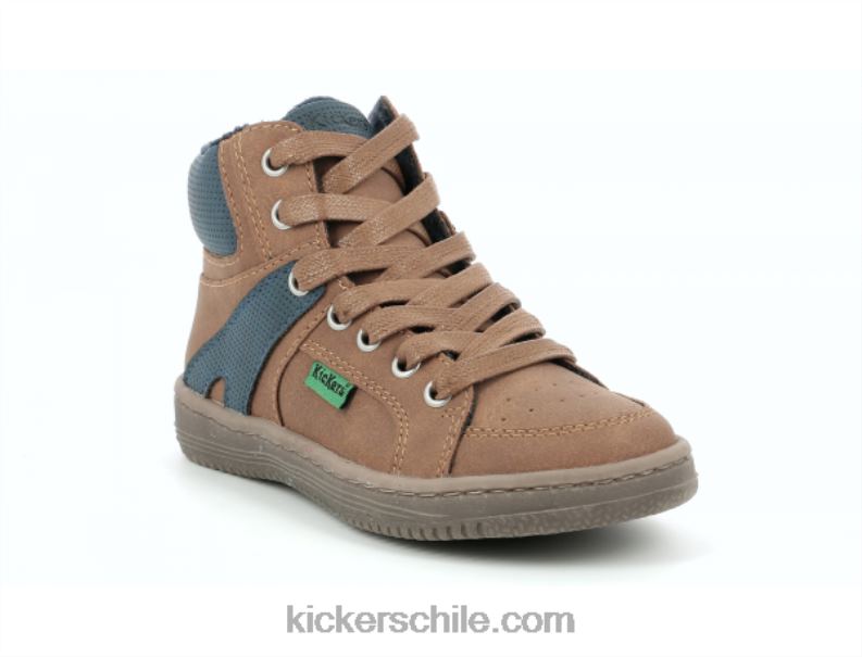 Kickers lowell azul camello 4PZ0T969 niños