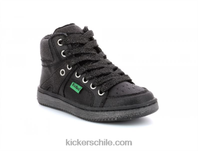 Kickers lowell negro brillante 4PZ0T959 niños