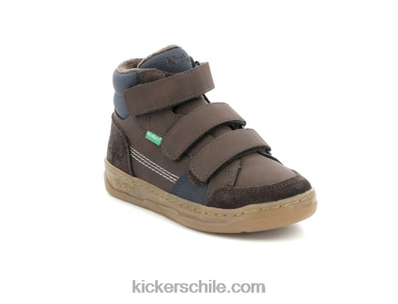 Kickers marrón oscuro kroisy azul marino 4PZ0T939 niños