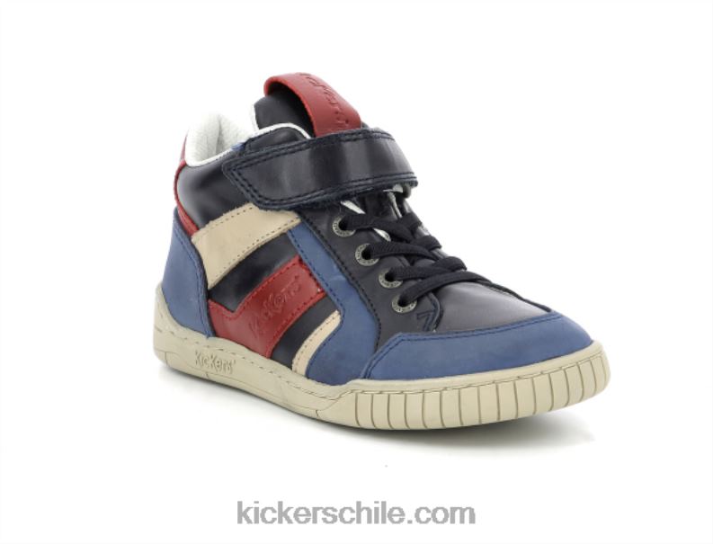 Kickers wincky cdt azul rojo azul marino 4PZ0T987 niños