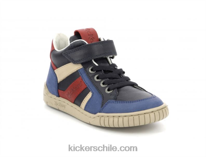 Kickers wincky cdt azul rojo azul marino 4PZ0T994 niños