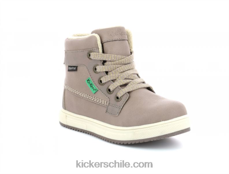 Kickers yepo wpf beige metalizado 4PZ0T992 niños